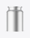 Matte Metallic Tea Tin Can Mockup