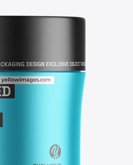 Matte Metallic Insulated Food Jar Mockup