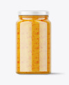 Glass Sweet Chilli Sauce Jar Mockup