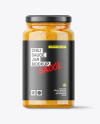 Glass Sweet Chilli Sauce Jar Mockup