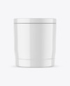 Glossy Insulated Food Jar Mockup