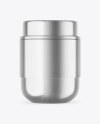 Metallic Insulated Food Jar Mockup