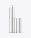 Matte Metallic Lip Balm Tube Mockup