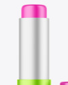 Matte Metallic Lip Balm Tube Mockup