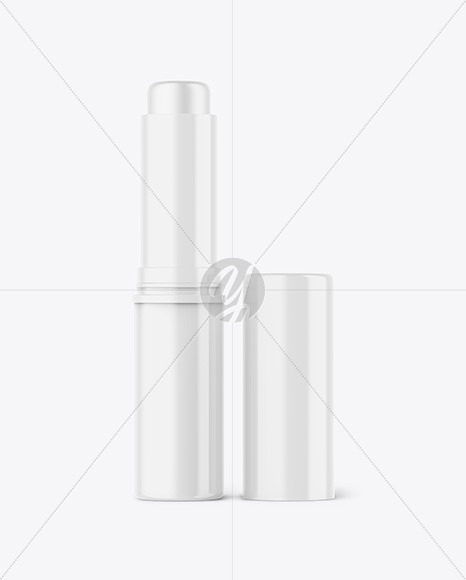 Glossy Lip Balm Tube Mockup