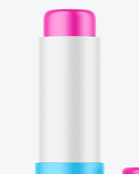 Matte Lip Balm Tube Mockup