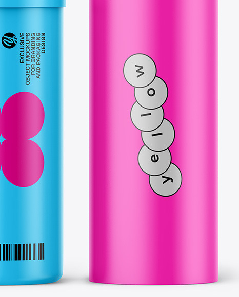 Matte Lip Balm Tube Mockup