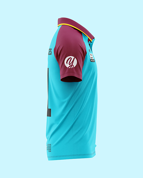 Raglan Polo Shirt Mockup