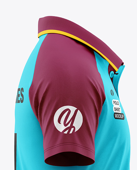 Raglan Polo Shirt Mockup