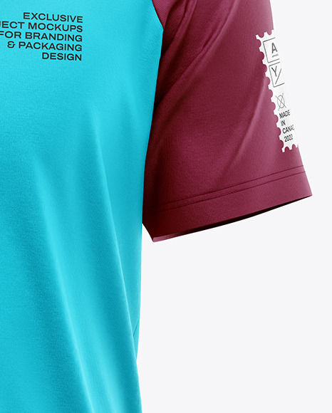 Raglan Polo Shirt Mockup