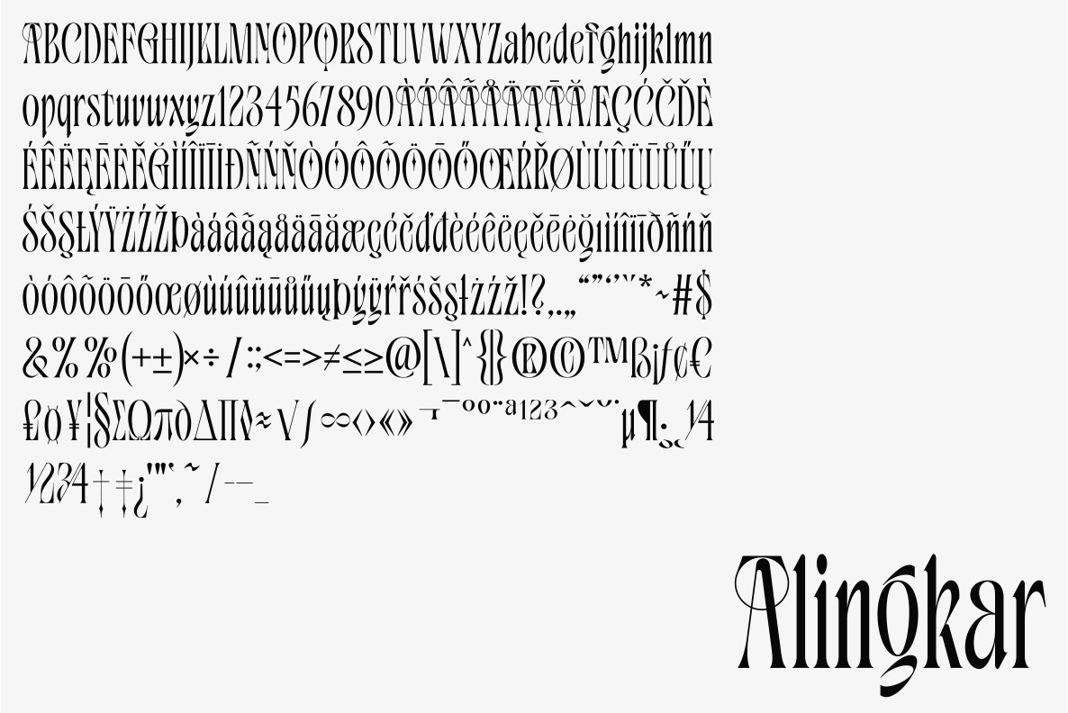 Alingkar Font Alingkar Font