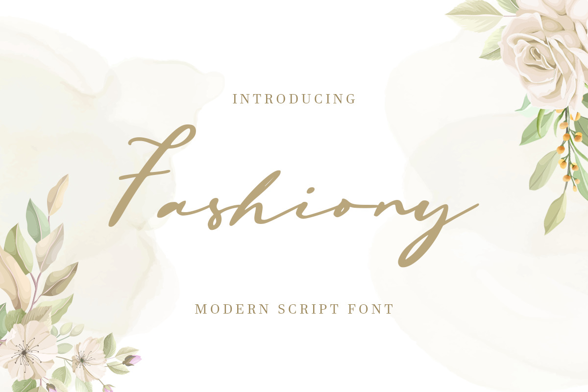 Fashiony - Modern Script Font