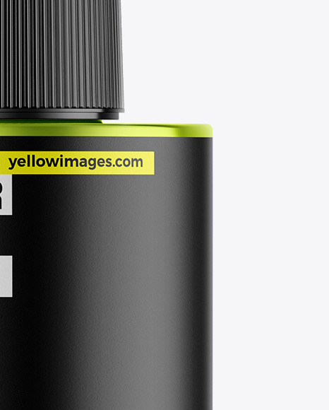 Metallic Dropper Bottle Mockup