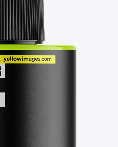 Glossy Dropper Bottle Mockup