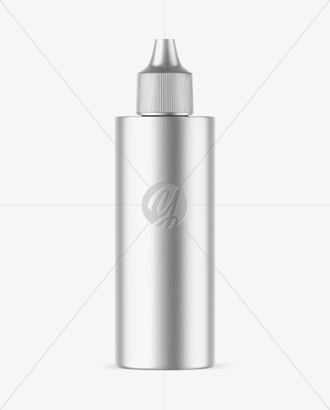 Matte Metallic Dropper Bottle Mockup