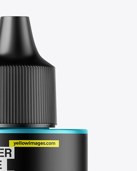 Matte Metallic Dropper Bottle Mockup