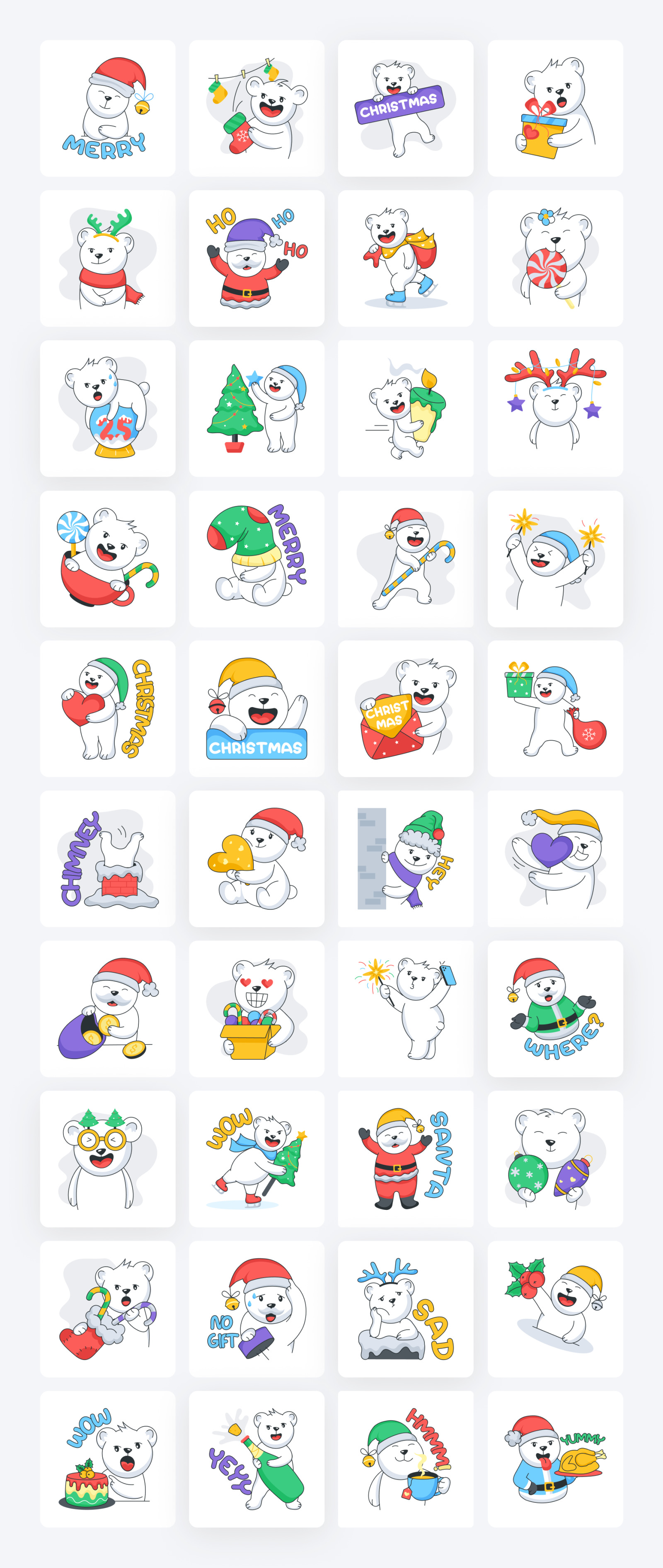 Animated Christmas Stickers