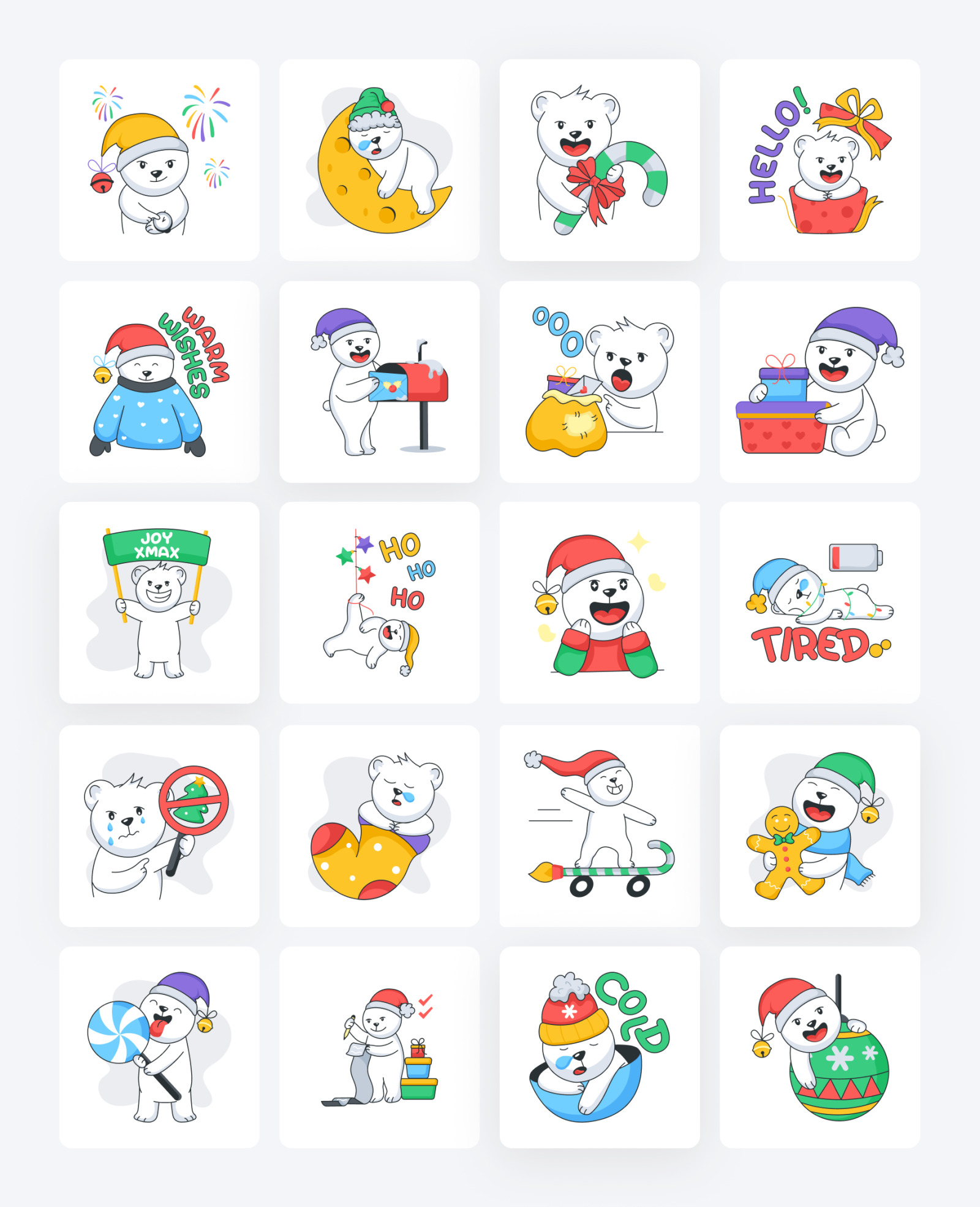 Animated Christmas Stickers