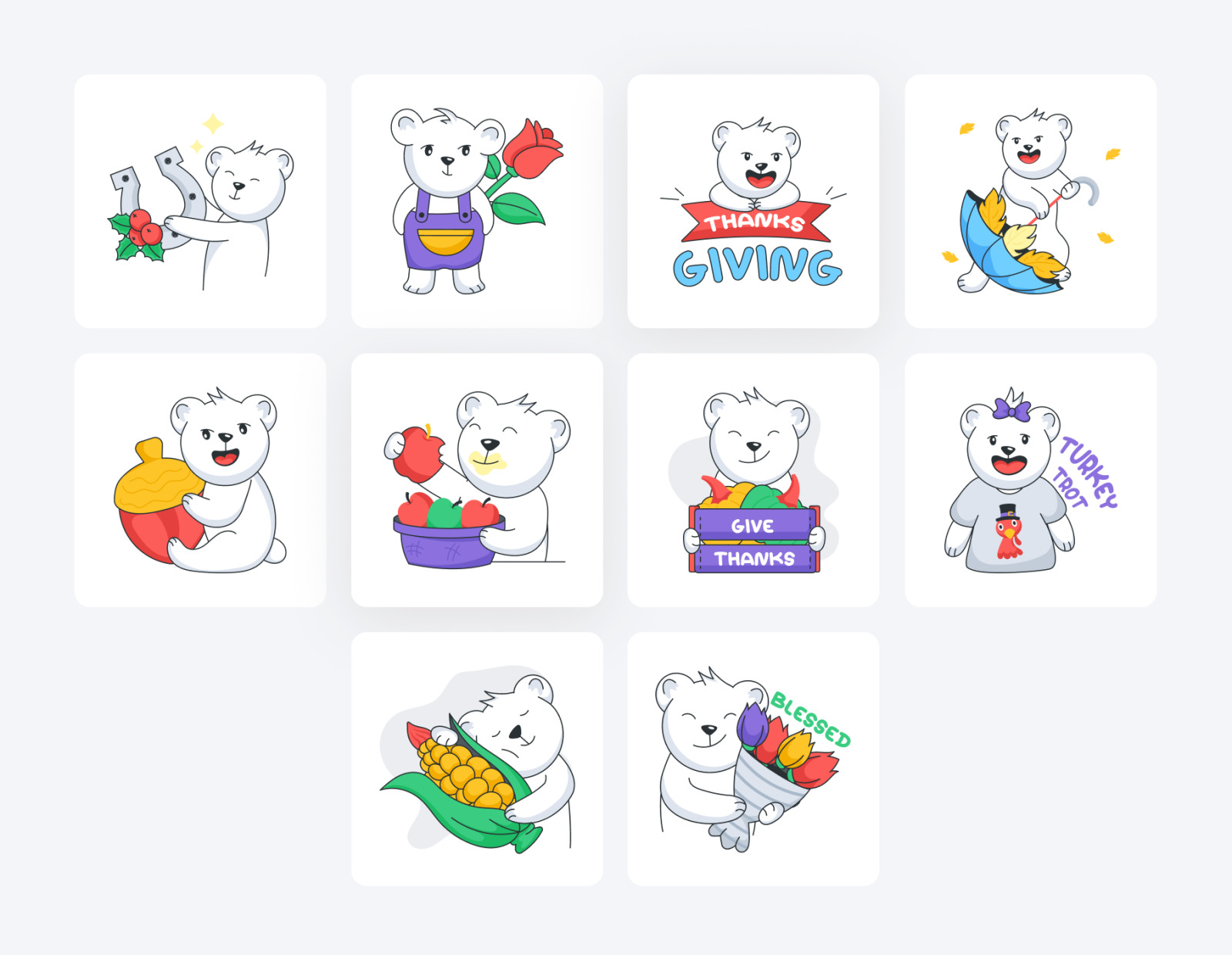 Animated Thanksgiving Stickers Animated Thanksgiving Stickers