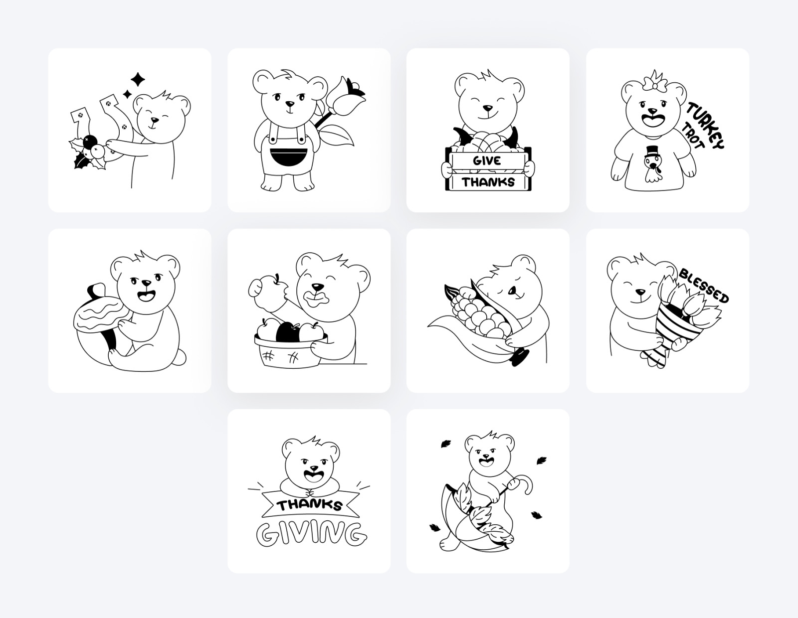 Animated Thanksgiving Stickers Animated Thanksgiving Stickers