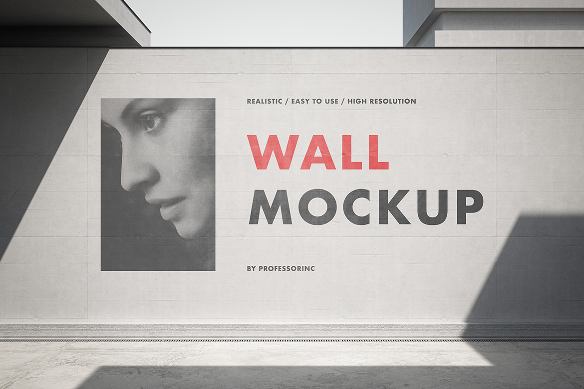 Concrete Wall Mockup Set