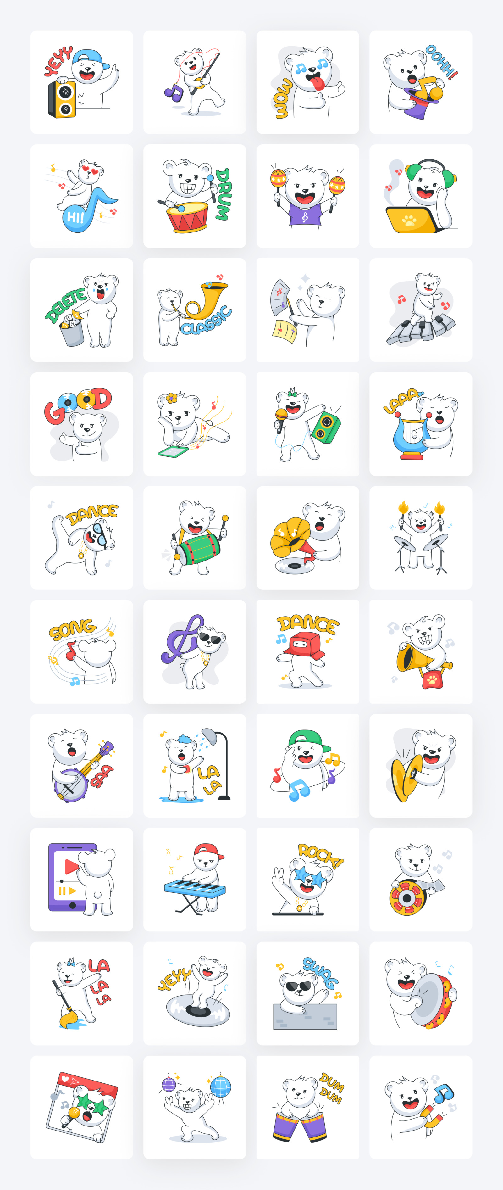 Animated Music Stickers