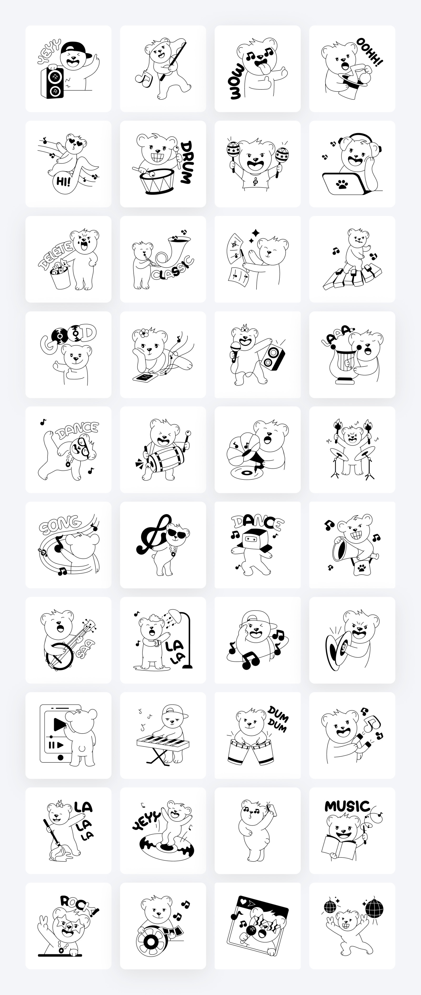 Animated Music Stickers