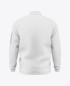 Men’s Zip Sweatshirt Mockup - Back View