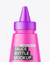 Matte Sauce Bottle Mockup