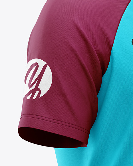 Raglan Polo Shirt Mockup