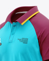 Raglan Polo Shirt Mockup