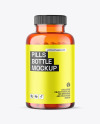 Orange Pills Bottle Mockup