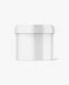 Glossy Plastic Container Mockup