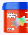 Glossy Plastic Container Mockup