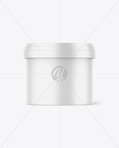 Matte Plastic Container Mockup