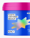 Matte Plastic Container Mockup