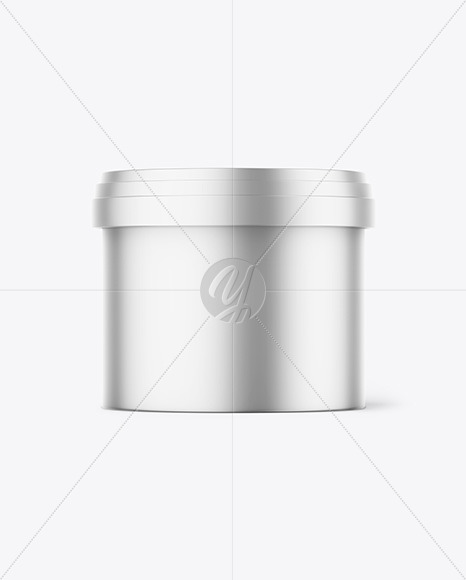 Matte Metallic Container Mockup