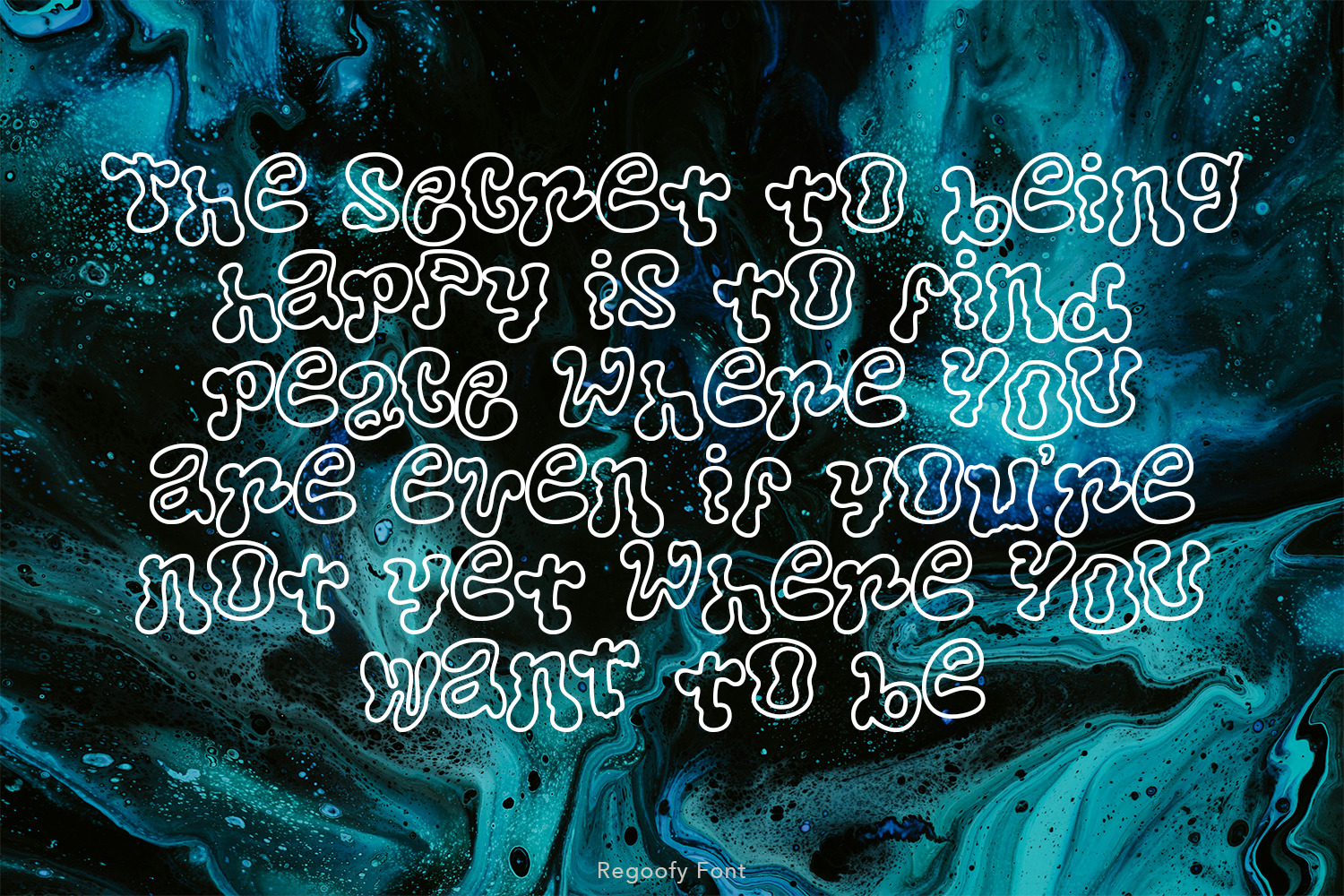 Regoofy Wave Font Regoofy Wave Font