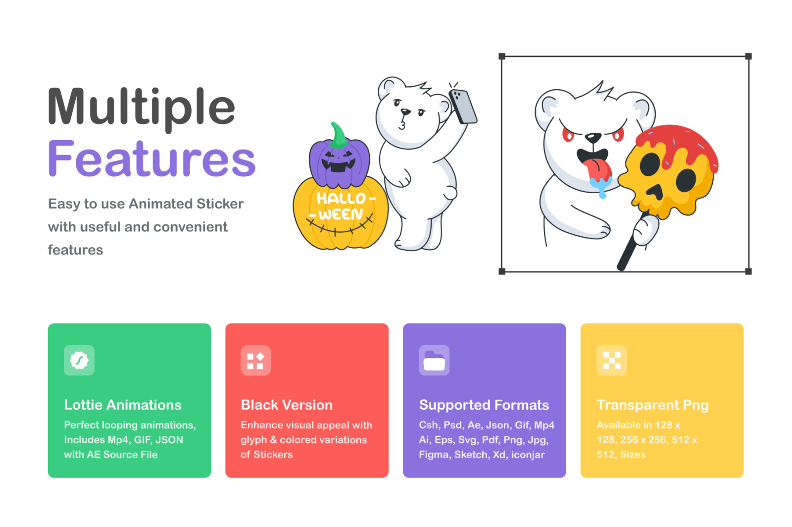 Animated Halloween Stickers Animated Halloween Stickers