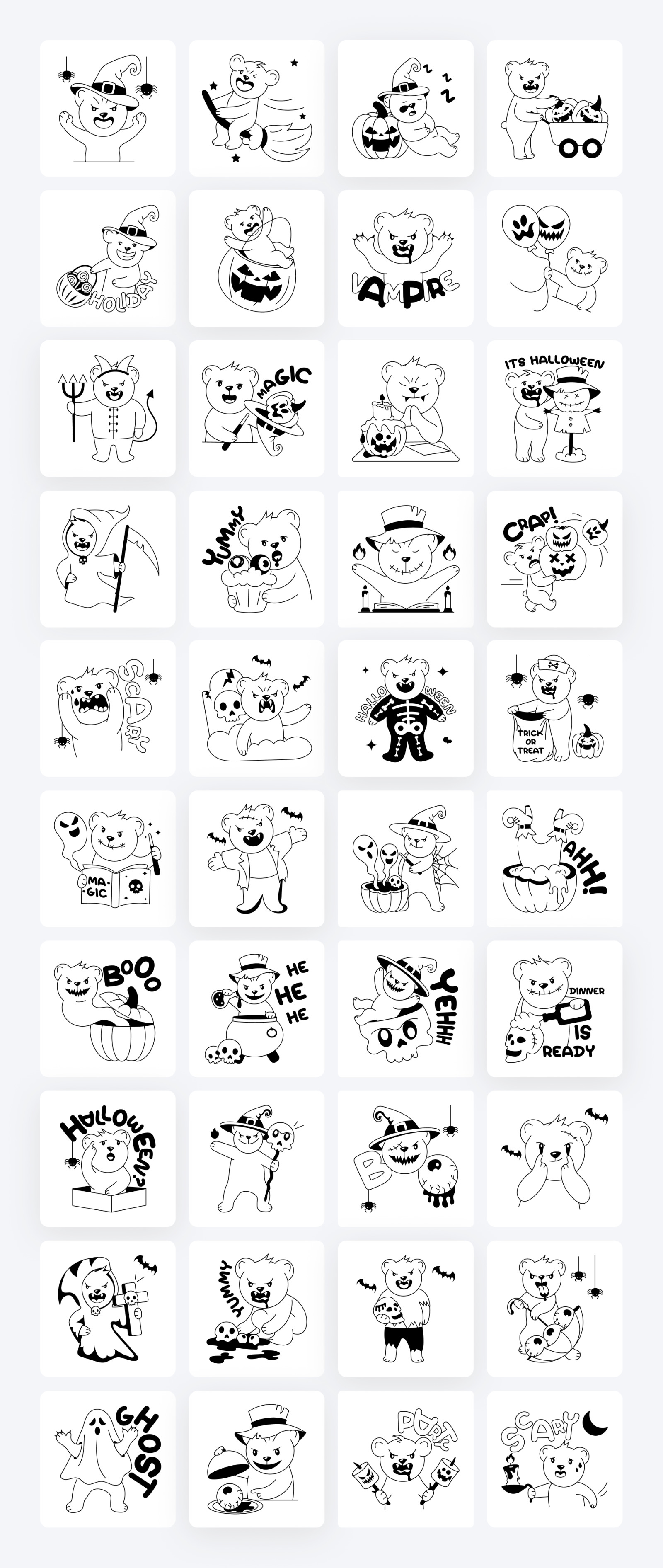 Animated Halloween Stickers