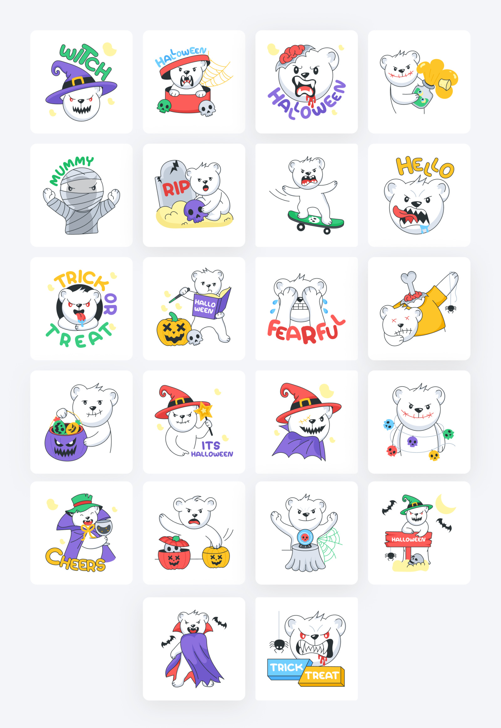 Animated Halloween Stickers