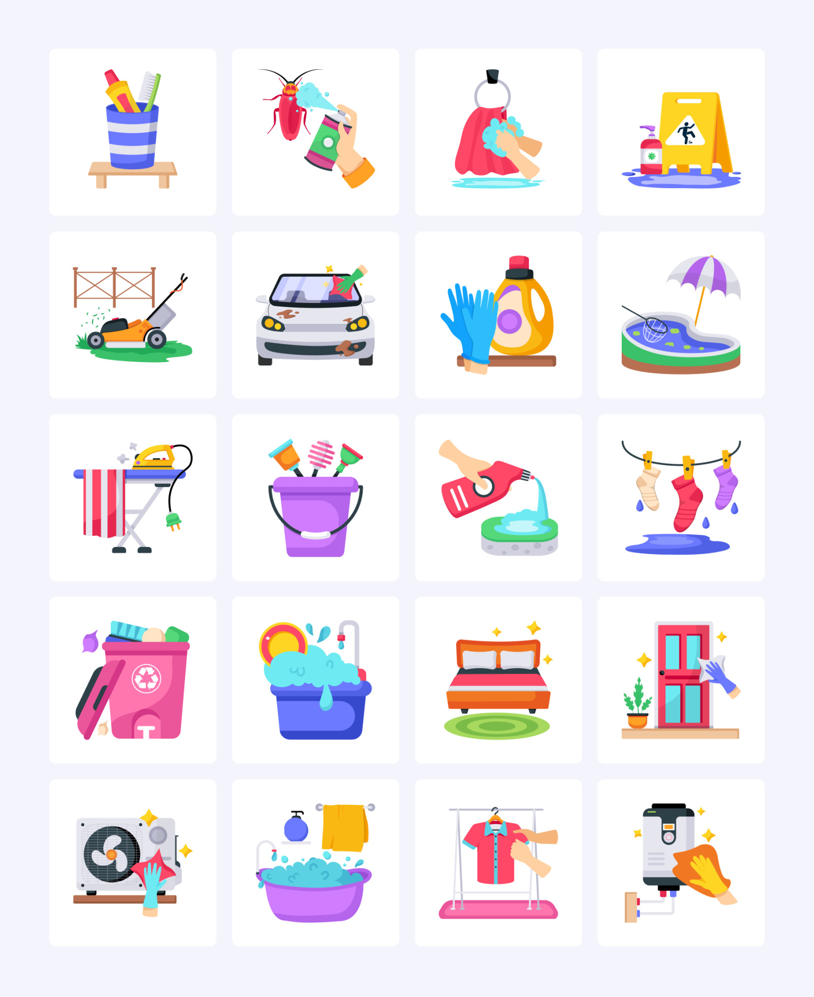 Animated Housekeeping Icons