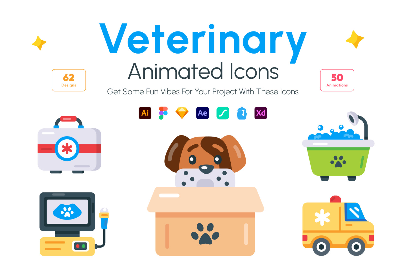 Animated Veterinary Icons