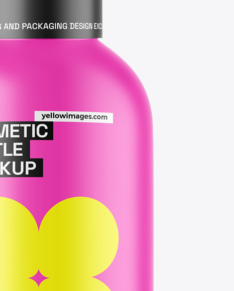 Matte Cosmetic Bottle Mockup