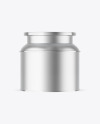 Matte Metallic Tea Tin Can Mockup