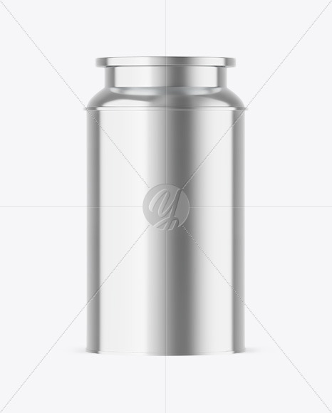 Metallic Tea Tin Can Mockup