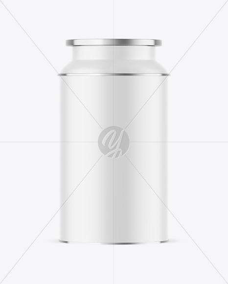 Matte Tea Tin Can Mockup