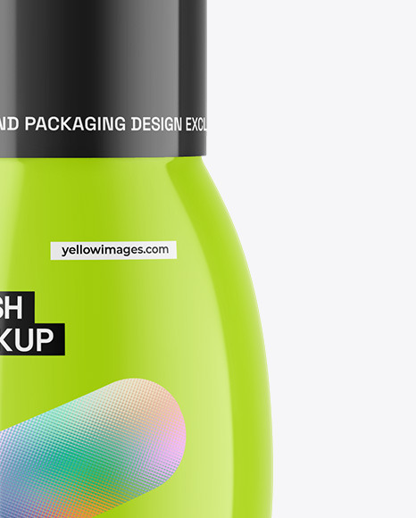 Glossy Nail Polish Bottle Mockup