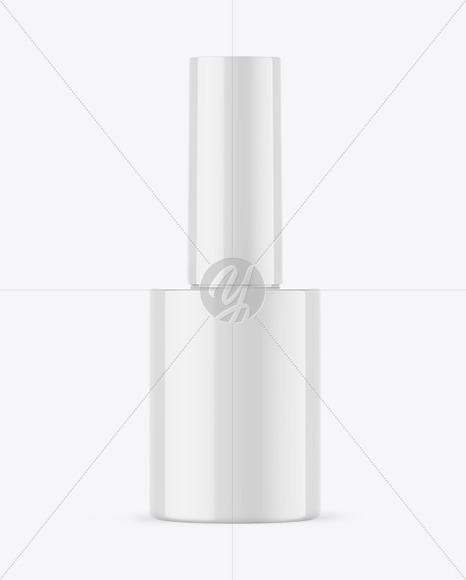 Glossy Nail Polish Bottle Mockup