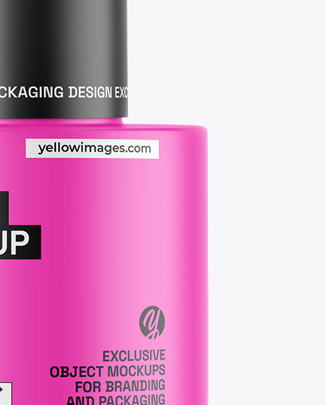 Matte Nail Polish Bottle Mockup